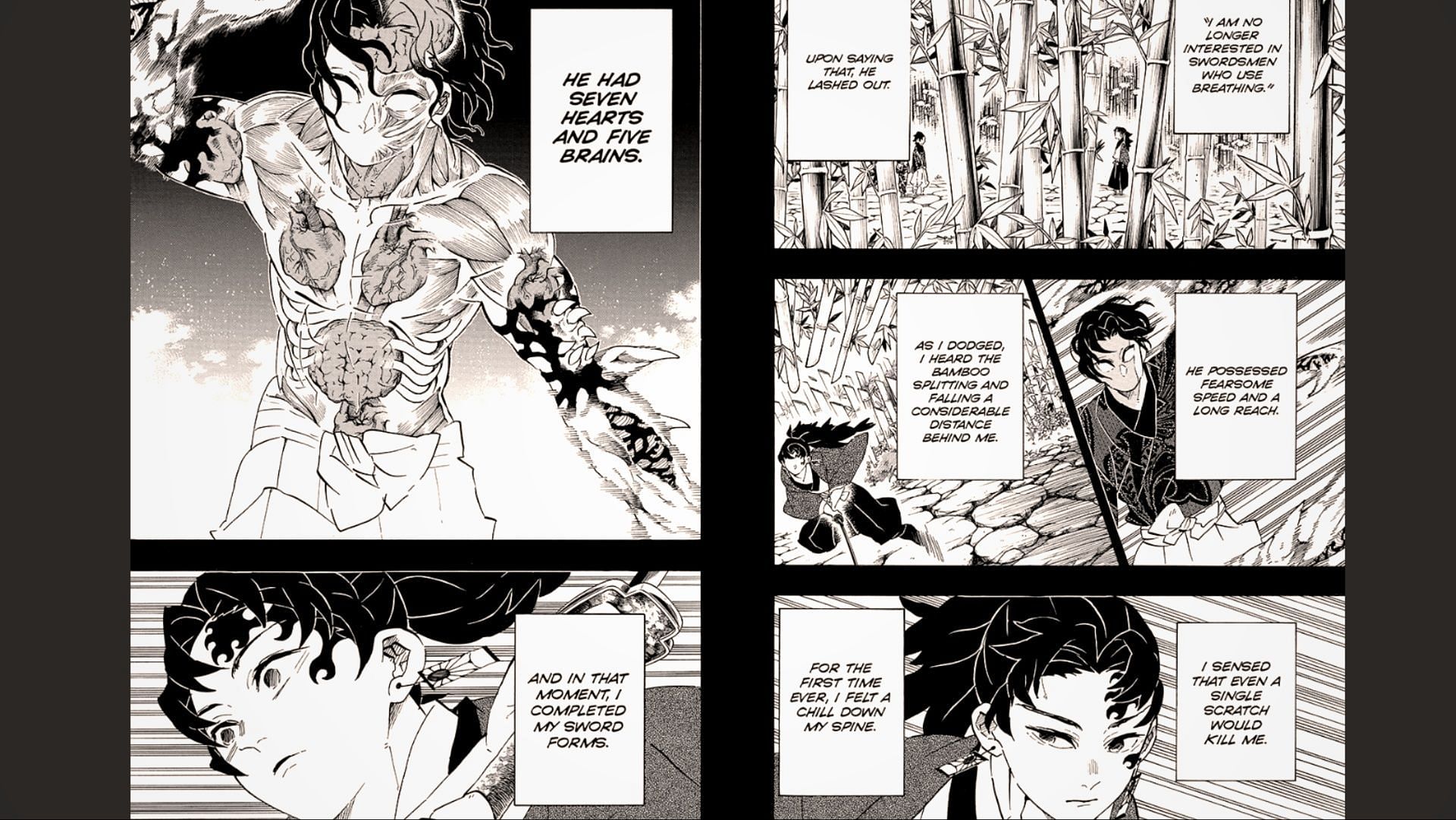 Chapter 187 reveals Muzan having multiple organs in his body (Image via Shueisha)